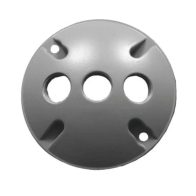 Westgate Round Cover - 1/2" Trade Size - 3 Outlet Holes