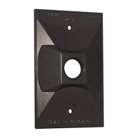 Westgate One-Gang Rectangular Cover - 1/2” Trade Size - 1 Outlet Hole - Bronze