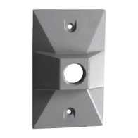 Westgate One-Gang Rectangular Cover - 1/2” Trade Size - 1 Outlet Hole