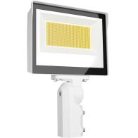 RAB 105W X17 LED Flood Light - Slipfitter Mount - Photocell - CCT Selectable - 14,129 Lumens - 120-277V - White