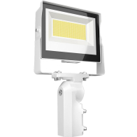 RAB 80W X17 LED Flood Light - Slipfitter Mount - Photocell - CCT Selectable - 11,509 Lumens - 120-277V - White