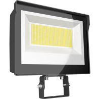 RAB 60W X17 LED Flood Light - Trunnion Mount - Photocell - CCT Selectable - 8,372 Lumens - 120-277V - Bronze