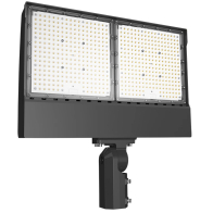 RAB X17 LED Flood Light - Slipfitter Mount - Photocell - 250 | 350 | 450W - 4000K - 480V - Bronze