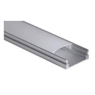 Lotus 39" Aluminum Mounting Channel w/ Diffused Cover for LED Tape Light - Silver
